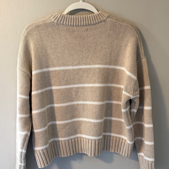 Quince Organic Cotton Striped Crew Sweater - Picture 2 of 3